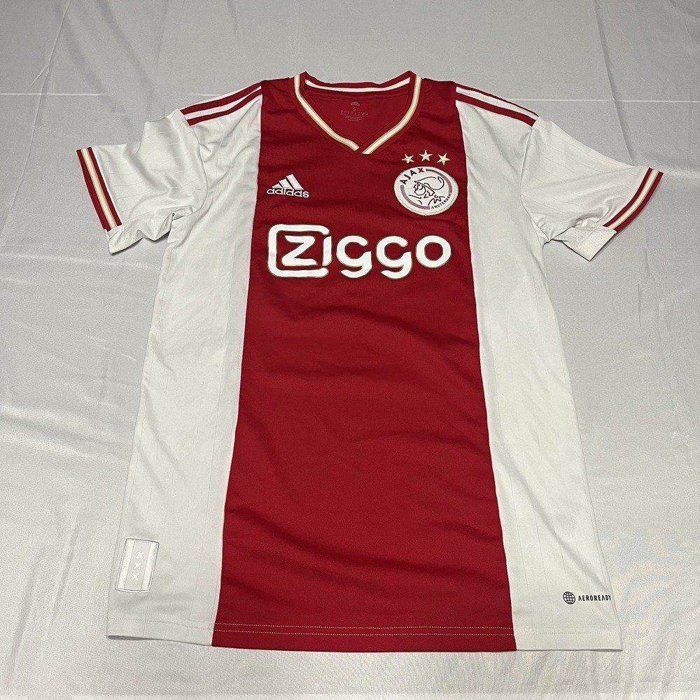 Adidas AJAX Amsterdam 22/23 Home Soccer Jersey Red Mens Small